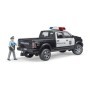Bruder camion de politie RAM 2500 cu politist si accesorii